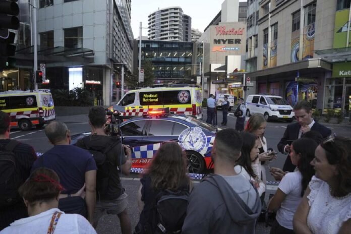 Five people and a suspect killed in a stabbing attack at a Sydney shopping centre, police say

