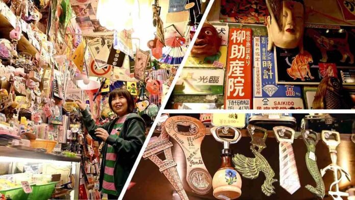  Mysterious charm of eye-catching store draws people in;  It is said to have several thousand items

