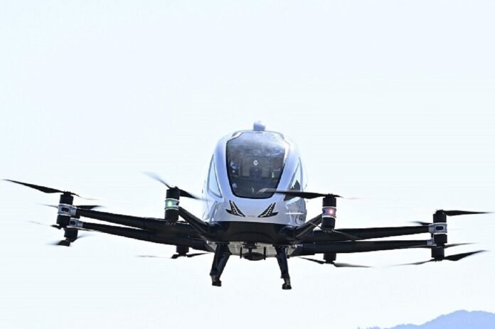 Pasona conducts a flying car test on Awaji Island

