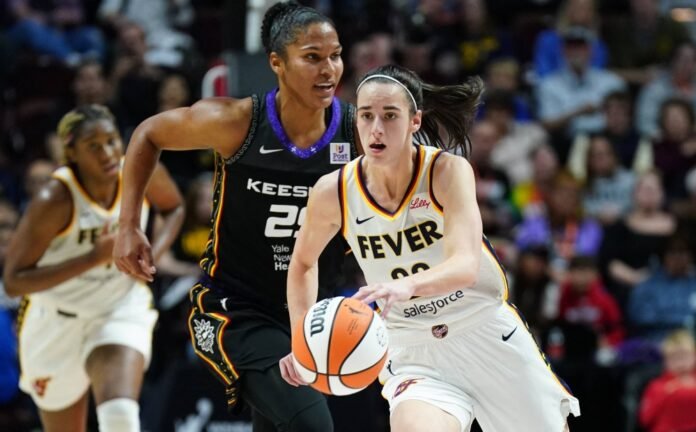 Basketball fans flood the stands during Caitlin Clark's WNBA debut

