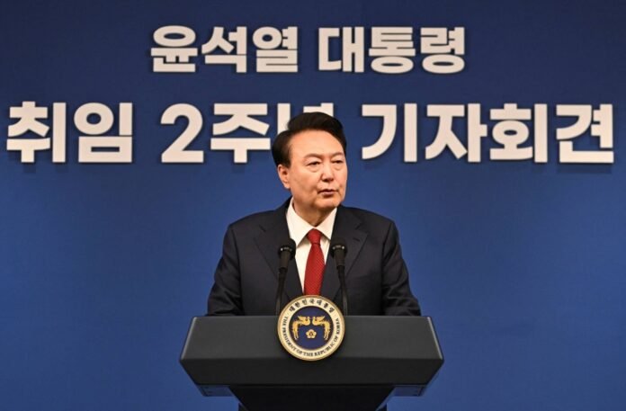 South Korean Yoon tries to reset the agenda with a rare press conference

