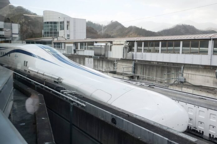 The homes and farmland of the plaintiffs are near a proposed viaduct construction site for Central Japan Railway's magnetic levitation train line. 