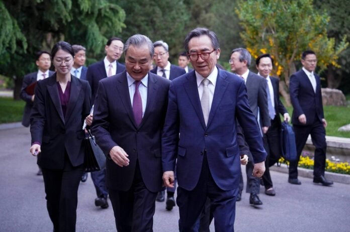 The top envoys of South Korea and China are eyeing the trilateral summit with Japan


