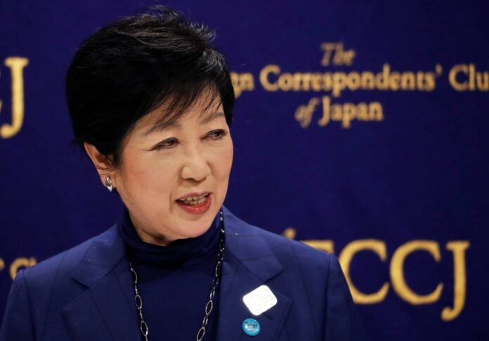 Tokyo Gov. Yuriko Koike attends a news conference at the Foreign Correspondents' Club of Japan in Tokyo in November 2020. 