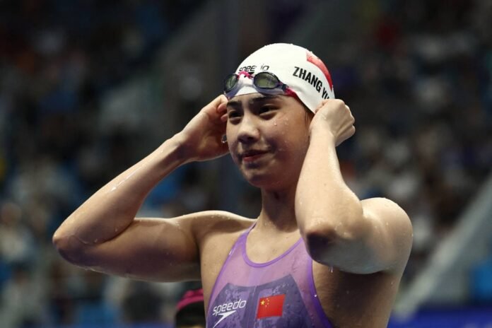 Zhang Yufei during the Asian Games in Hangzhou, China, in September of last year 