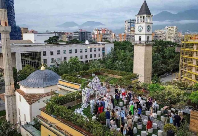 In Albania, two women take on a nation with a rooftop wedding

