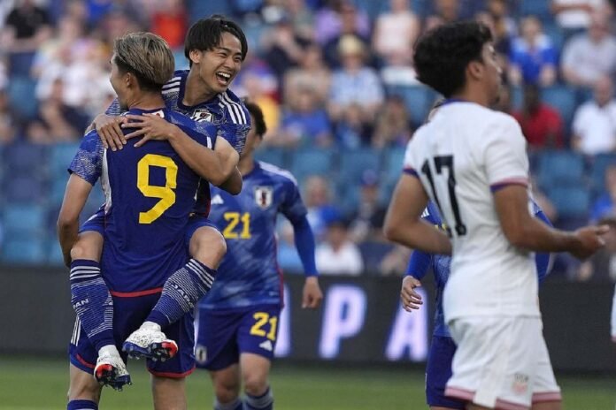 Japan beats the United States 2-0 in the men's Olympic football warm-up match

