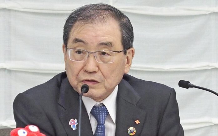 Keidanren chairman discusses the criteria for his successor, tackling the labor shortage

