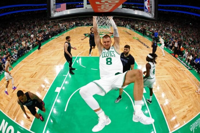 Kristaps Porzingis returns to lead Celtics over Mavs in Game 1 of the NBA Finals

