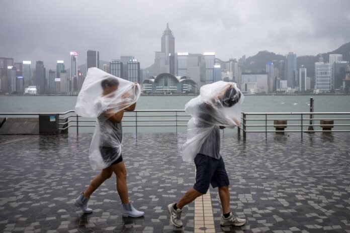 A typhoon hits Hong Kong. Scientists warn that the danger ahead isn’t just from supercharged weather catastrophes. A warmer planet increases the chances of "compound events,” where multiple disasters — natural and manmade — occur at the same time or place. 