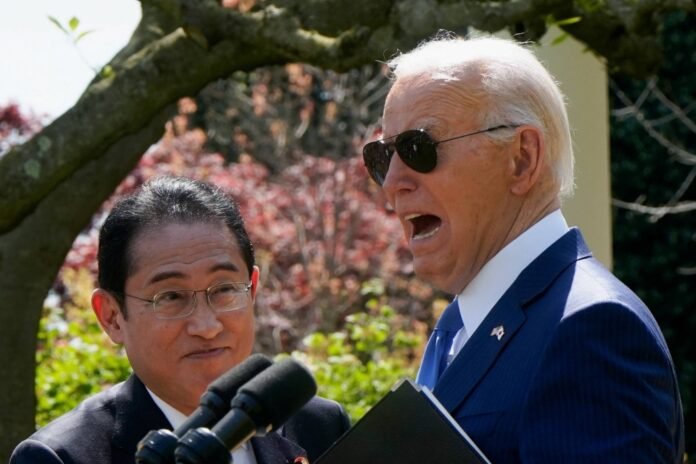 Biden again gets credit for pushing Japan to increase defense spending

