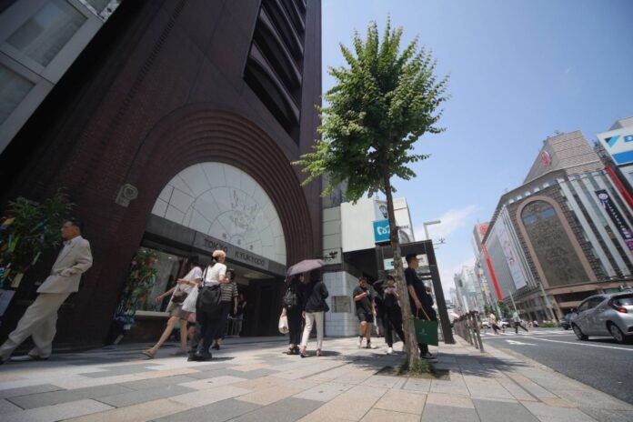 Japan's most expensive plot of land lies in front of Kyukyodo stationery store in Tokyo's Ginza shopping district, according to National Tax Agency statistics. 