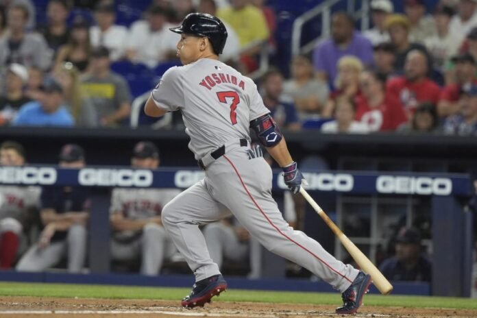 Masataka Yoshida has two hits and two RBIs to help Red Sox beat Marlins 7-2

