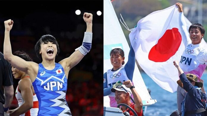 Japan's Akari Fujinami wins gold in women's 53kg freestyle wrestling; Japanese sailors win silver in mixed rowing event

