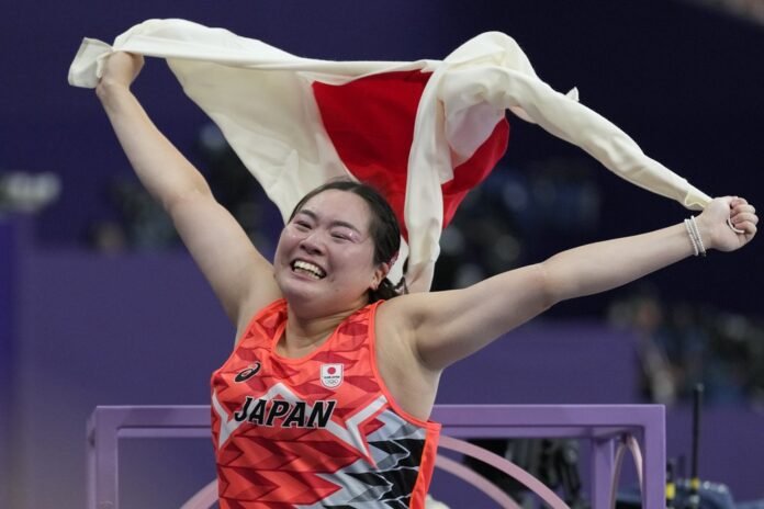 Japan's Haruka Kitaguchi wins gold in women's javelin throw; first Japanese to win event

