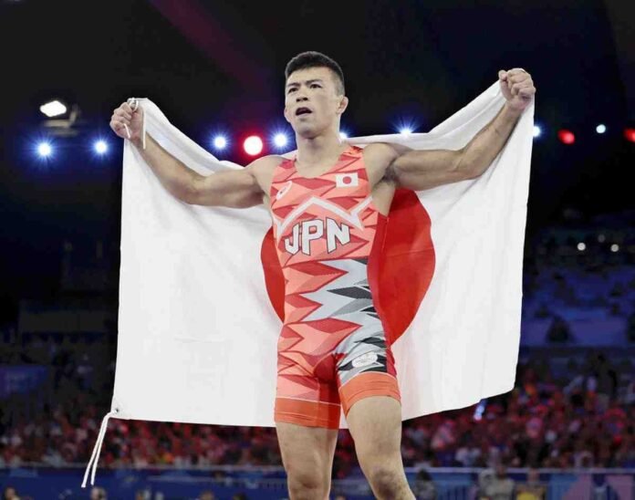 Japan's Kenichiro Fumita wins gold in men's Greco-Roman wrestling; Nonoka Ozaki wins bronze

