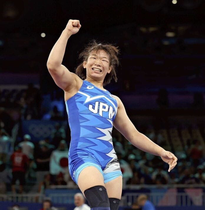 Japan's Sakura Motoki wins gold in 62kg wrestling, stuns Ukrainian opponent in final

