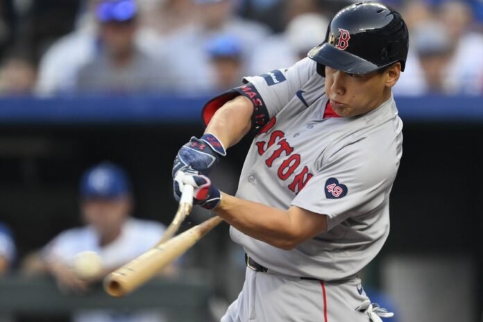 Masataka Yoshida ties career high with four of Boston's 18 hits, Red Sox beat Royals 9-5

