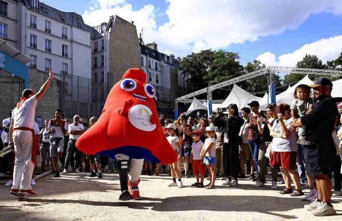 Paris Paralympic mascot Phryge adds sparkle to pre-Games event

