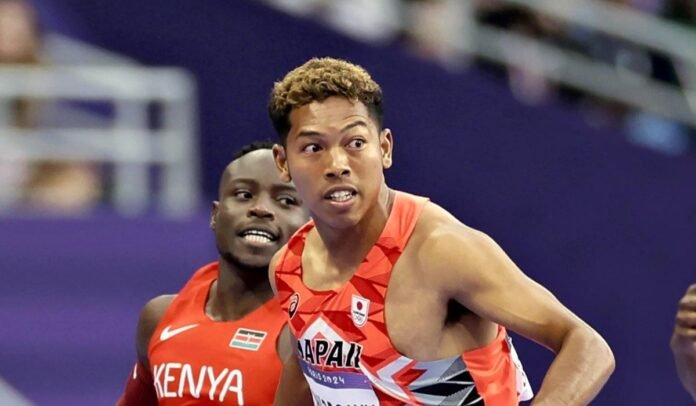 Sani Brown narrowly misses 100 final; breaks personal best and Japanese Olympic record

