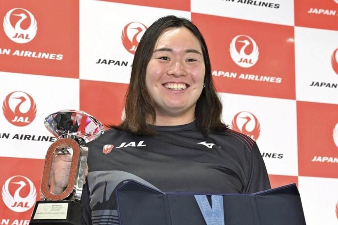 Japanese Olympic javelin thrower Haruka Kitaguchi is determined to break the Asian record next season

