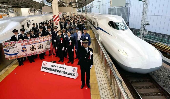 Japan's Tokaido Shinkansen celebrates 60 years of speed; The service has carried 7 billion passengers since its opening

