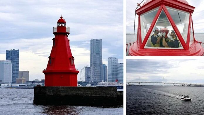 Yokohama Lighthouse has been guiding ships safely for 130 years; Oldest existing lighthouse in Tokyo Bay

