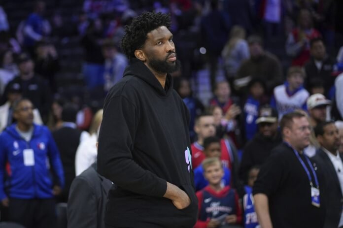 76ers' Joel Embiid has been suspended for three games by the NBA for pushing a newspaper columnist

